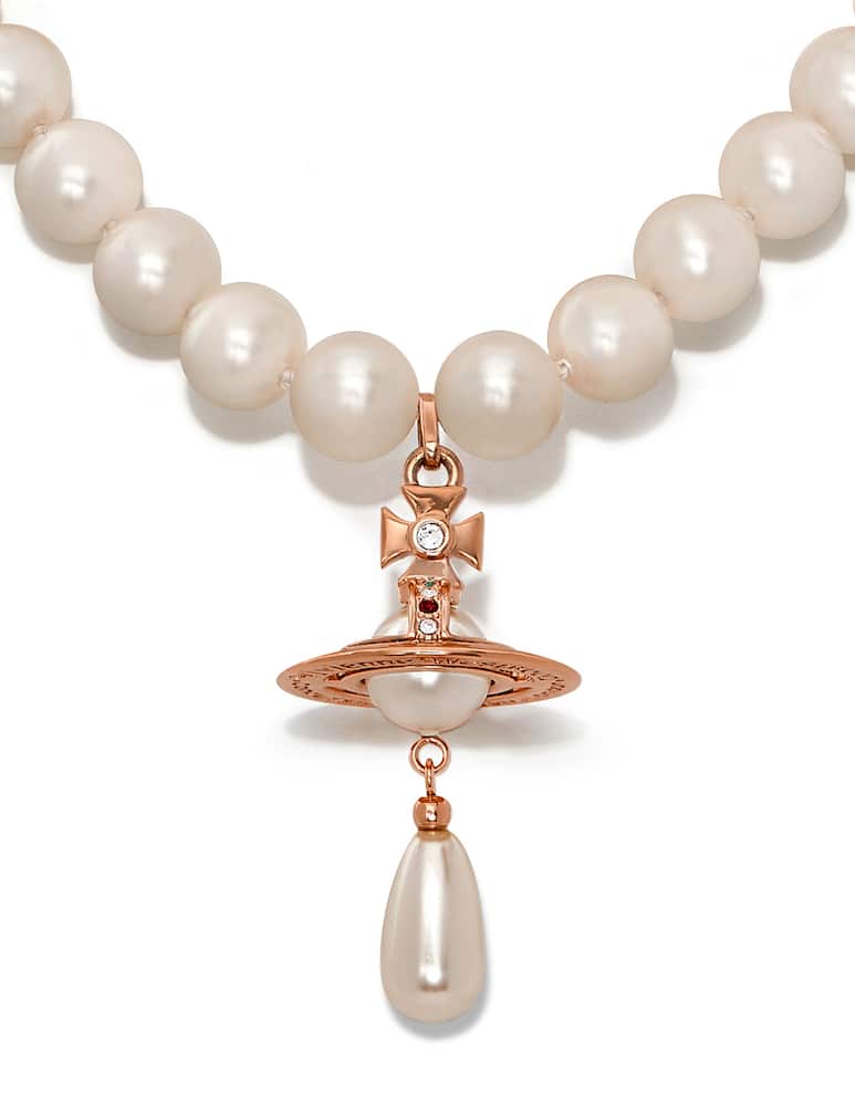 Vivienne Westwood One row pearl drop choker - picture 2 Vivienne Westwood One row pearl drop choker - picture 2