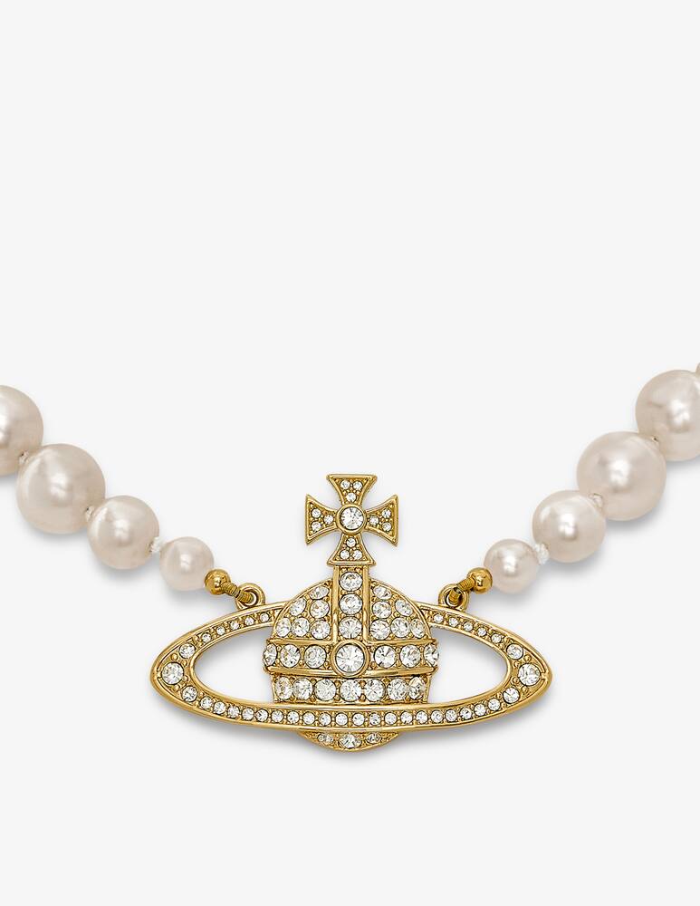 rinascente Vivienne Westwood One row pearl bas relief