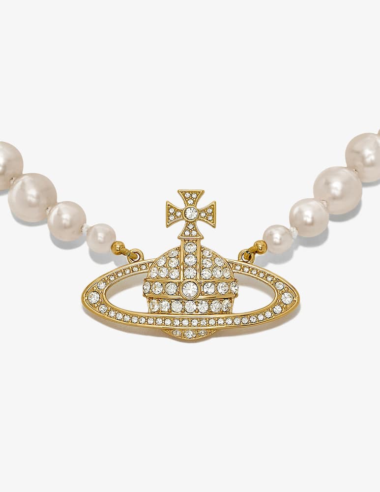 rinascente Vivienne Westwood Collana choker con una fila di perle