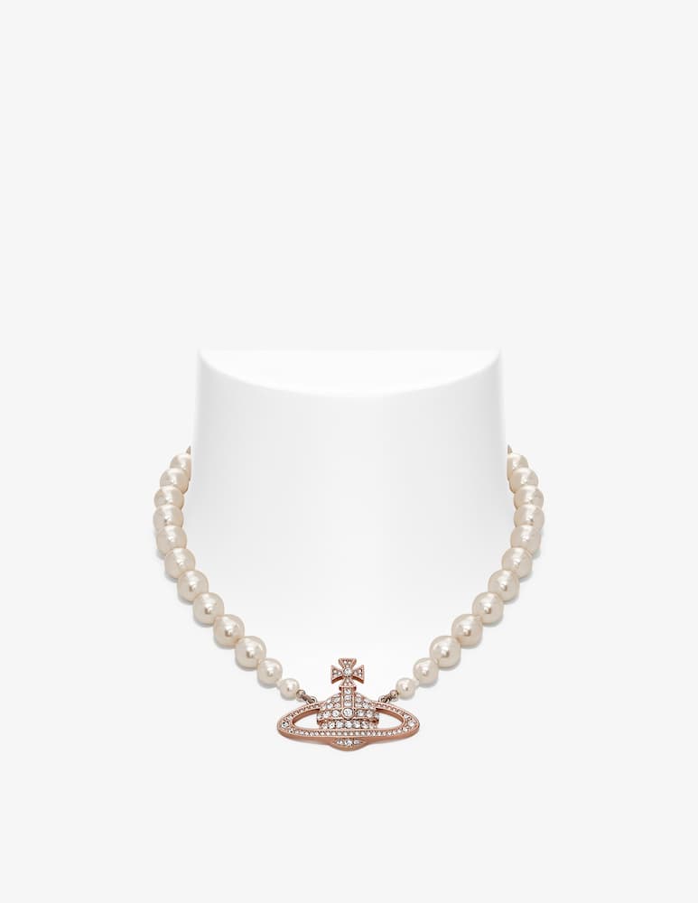 rinascente Vivienne Westwood One row pearl relief choker