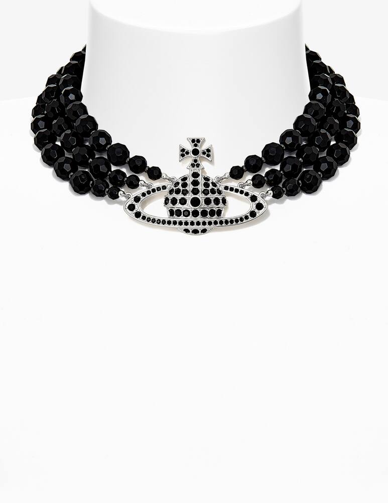 rinascente Vivienne Westwood Choker a 3 file Messaline