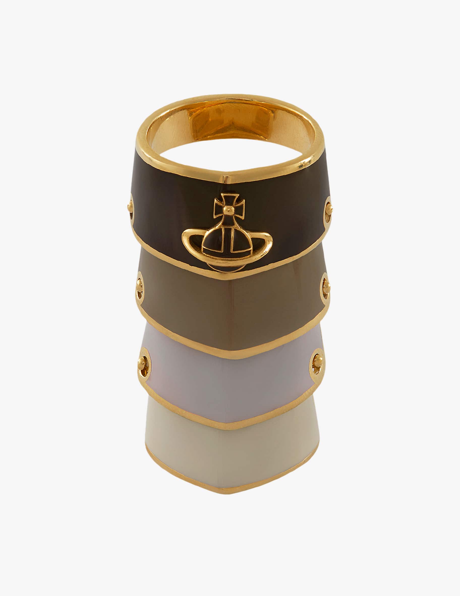 Vivienne Westwood｜ARTEMISリング　ゴールド×ブラウン Shop Vivienne Westwood Artemis ring on Rinascente