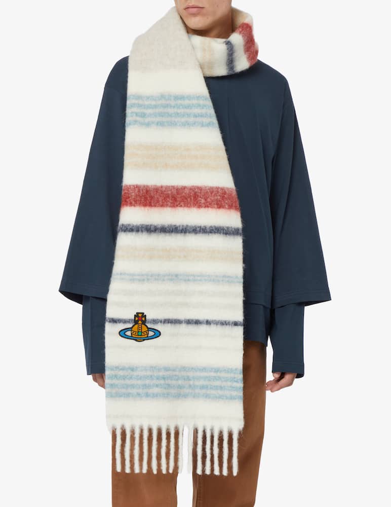 rinascente Vivienne Westwood Sciarpa a righe 30x200 chunky