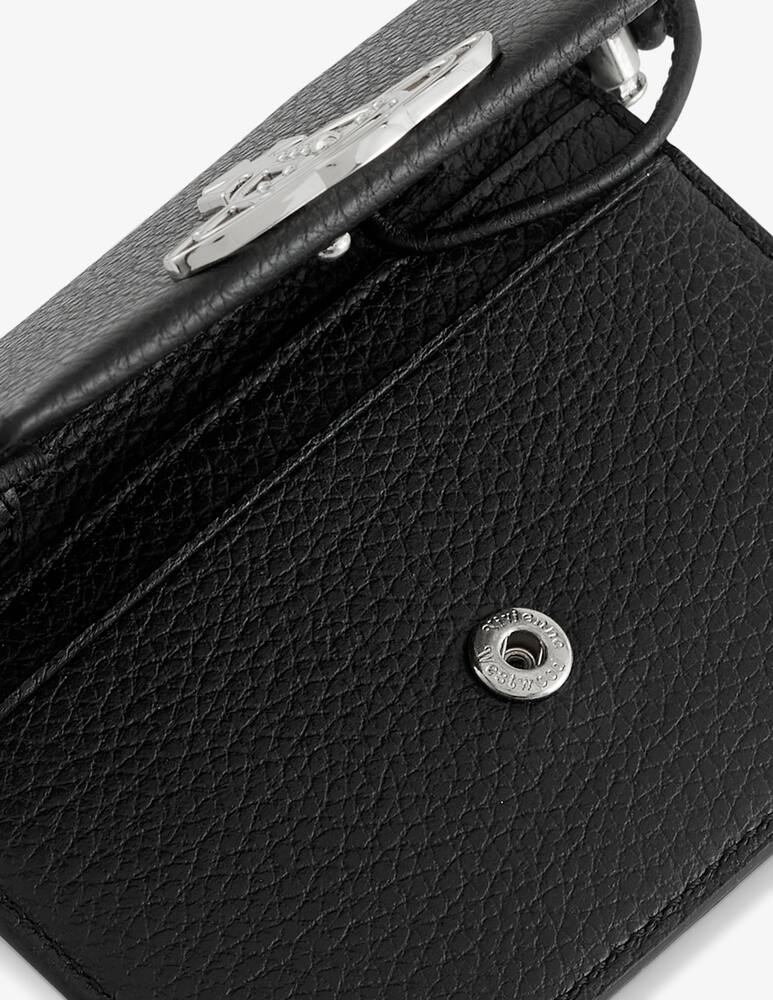 rinascente Vivienne Westwood Grain leather card holder strap