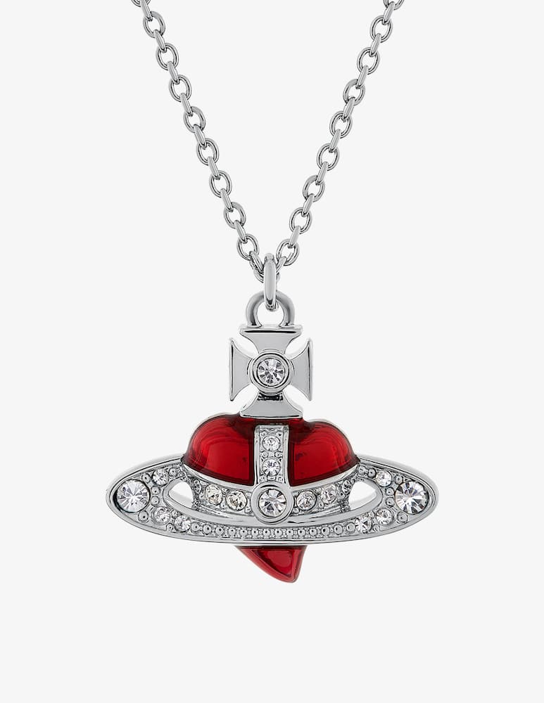 Vivienne Westwood Nuovo ciondolo a cuore di strass - immagine 2 Vivienne Westwood Nuovo ciondolo a cuore di strass - immagine 2
