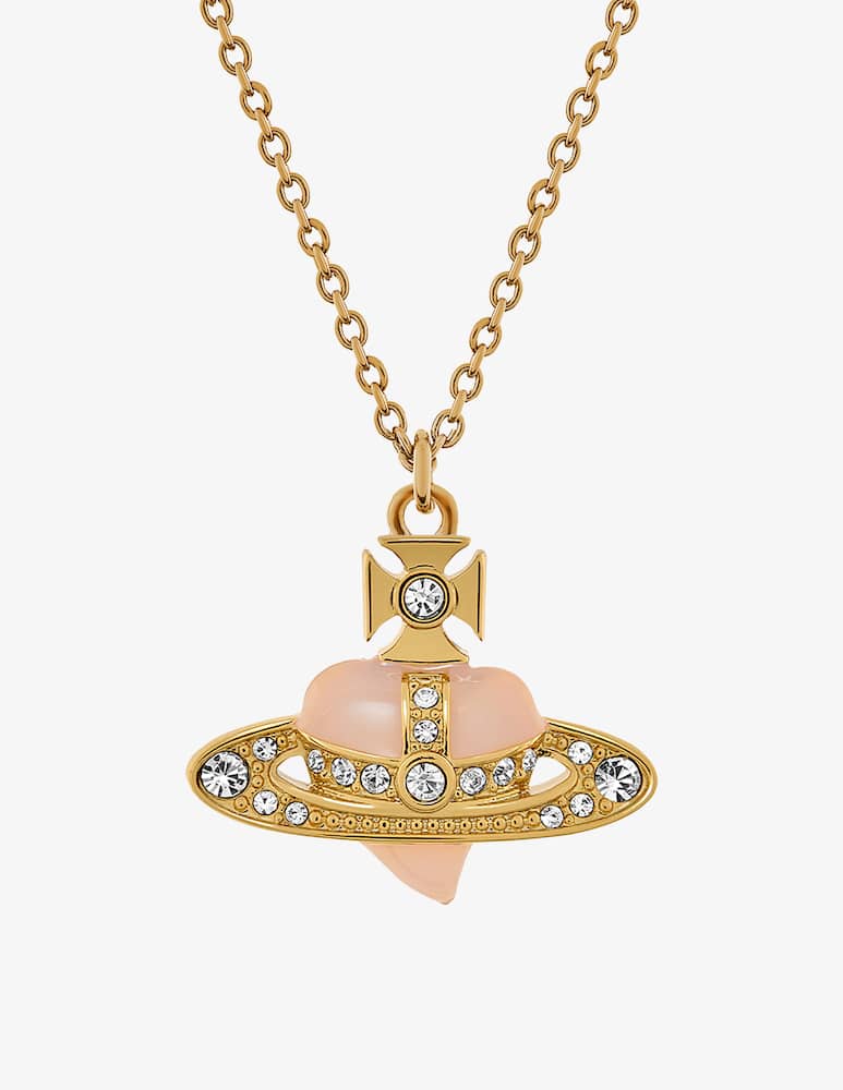 rinascente Vivienne Westwood New diamante heart pendant necklace