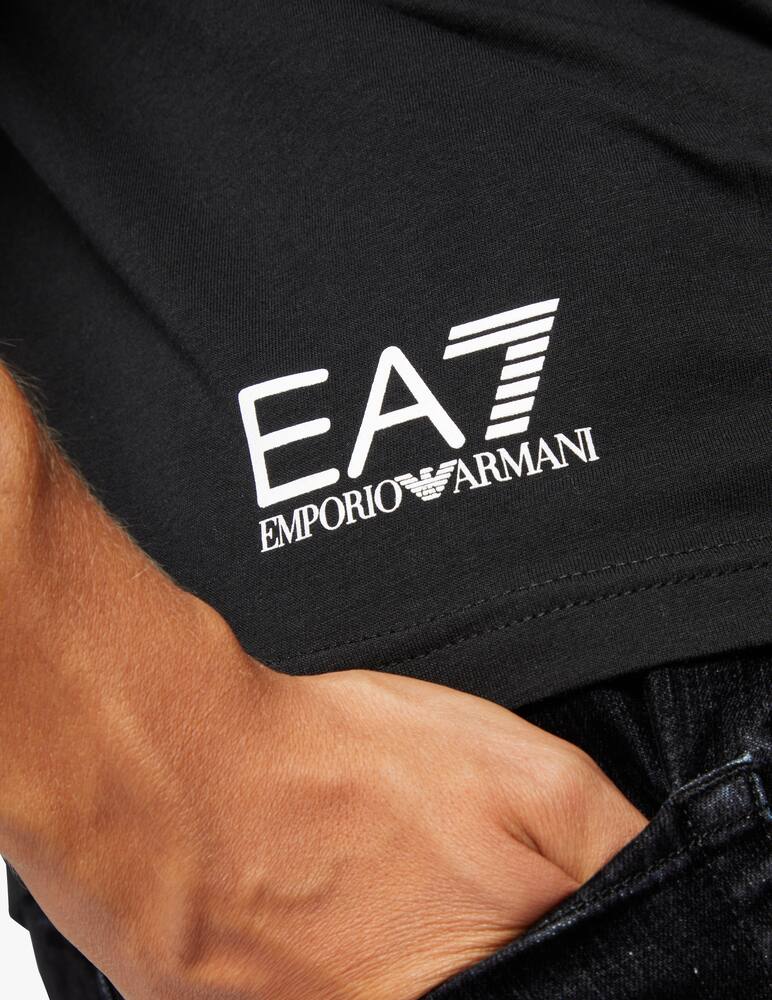 rinascente EA7 T-shirt con logo obliquo