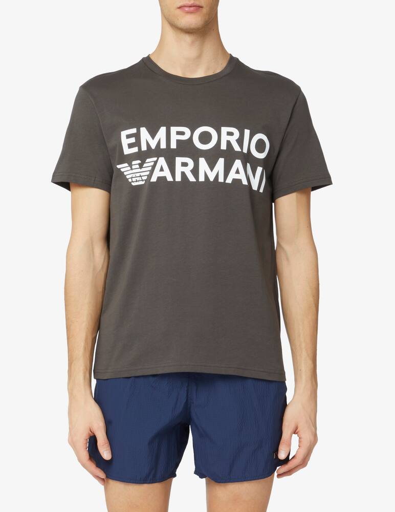 rinascente Emporio Armani Maglietta in cotone terra 