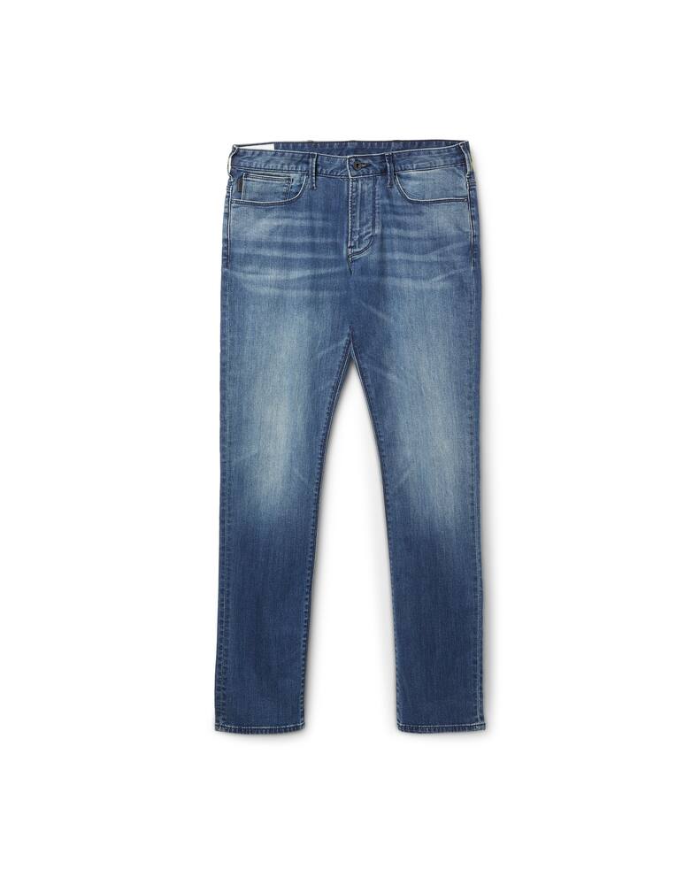 rinascente Emporio Armani Jeans j06 slim fit in denim delavé