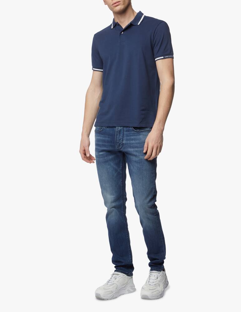 rinascente Emporio Armani Jeans j06 slim fit in denim delavé