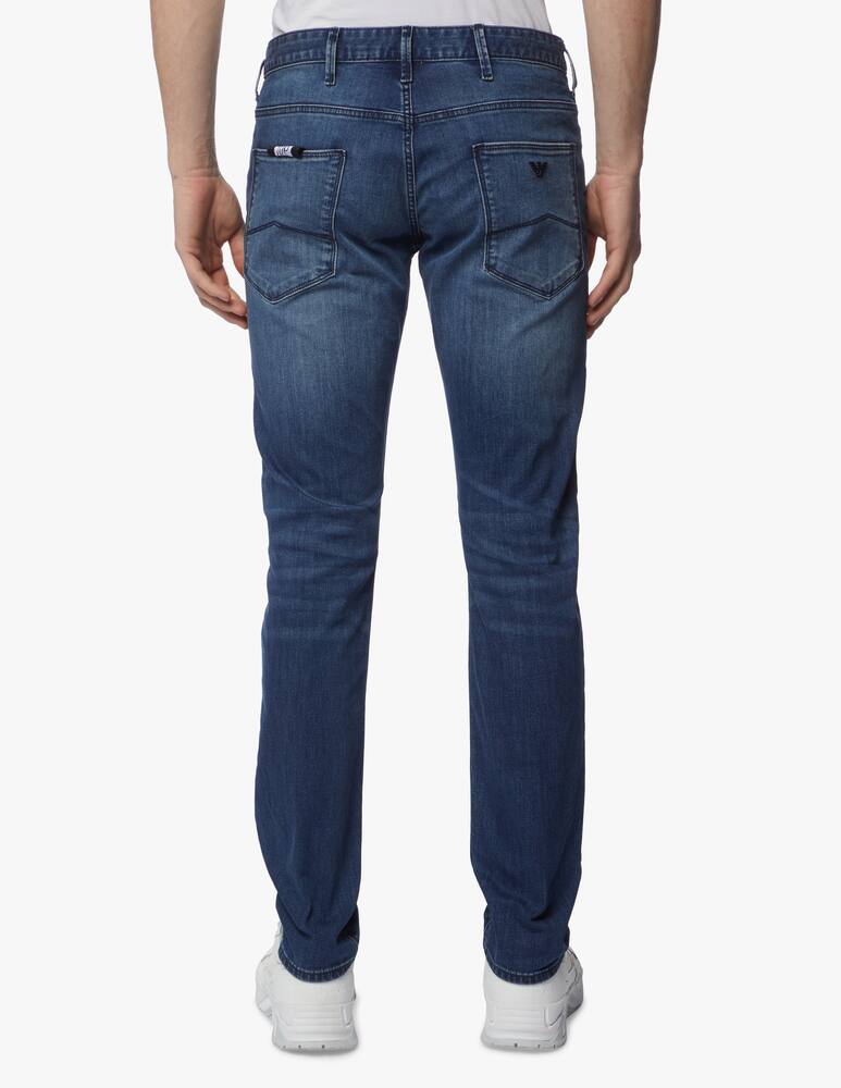 rinascente Emporio Armani Jeans j06 slim fit in denim delavé