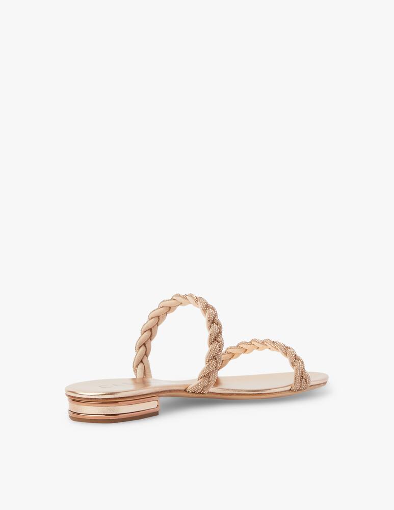rinascente Casadei Flat sandals 2 braided bands - gold
