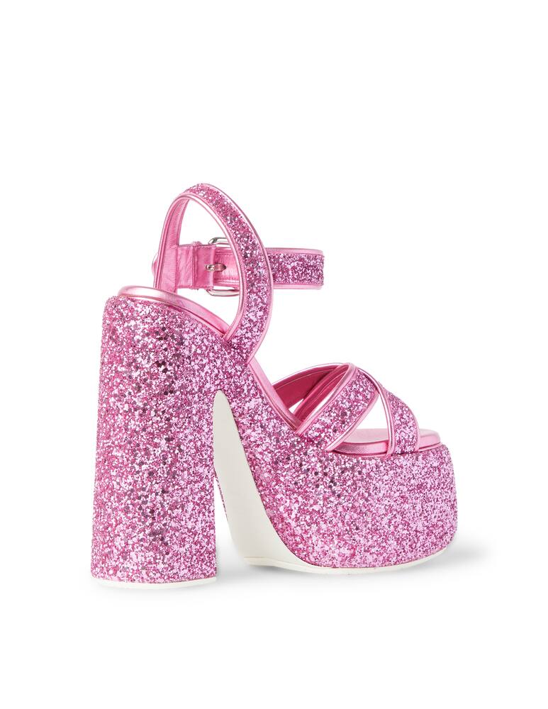 rinascente Casadei Wedges with glitter - pink