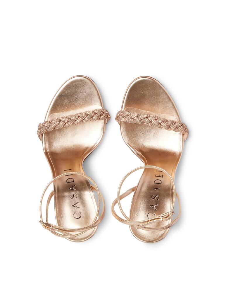 Casadei Blade heeled sandals - gold - picture 3 Casadei Blade heeled sandals - gold - picture 3