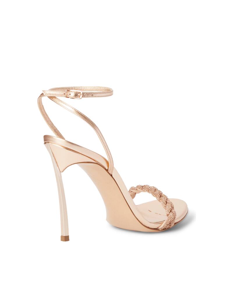 Casadei Blade heeled sandals - gold - picture 4 Casadei Blade heeled sandals - gold - picture 4