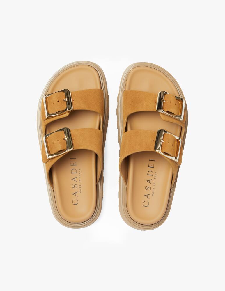 rinascente Casadei Flat sandals maxi sole - brown