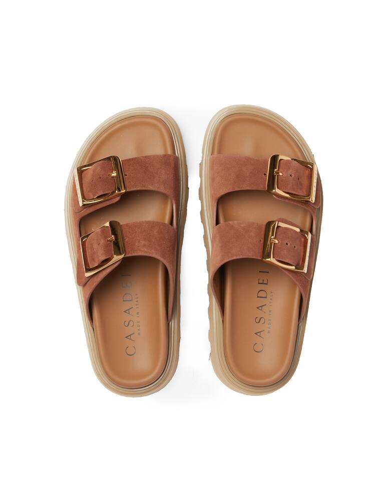 rinascente Casadei Sandali bassi suola maxi - marrone
