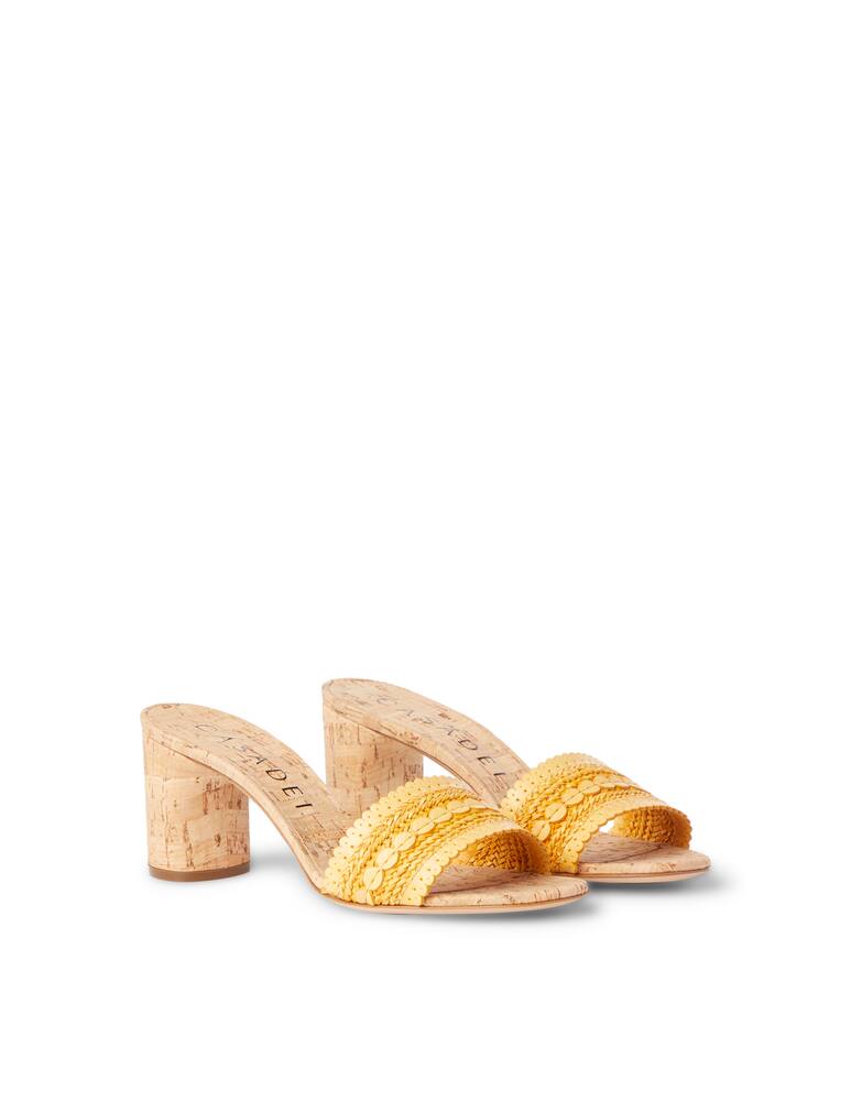 rinascente Casadei Sughero heeled mules - yellow