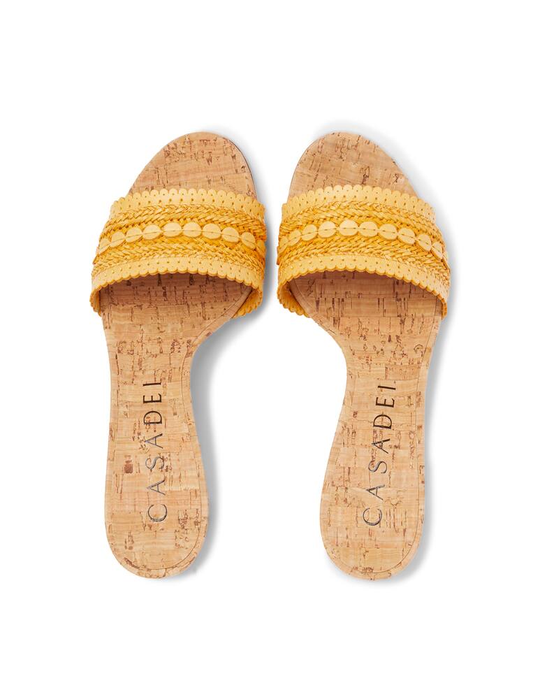 rinascente Casadei Sughero heeled mules - yellow
