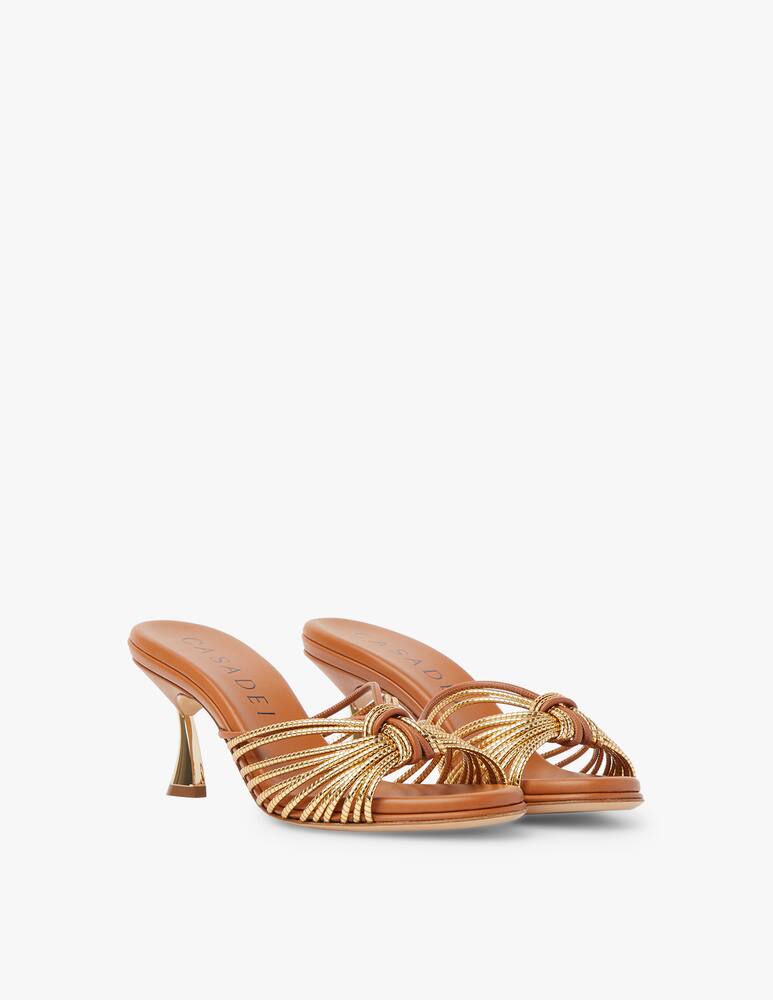 Casadei Blade sandals mules - gold - picture 2 Casadei Blade sandals mules - gold - picture 2