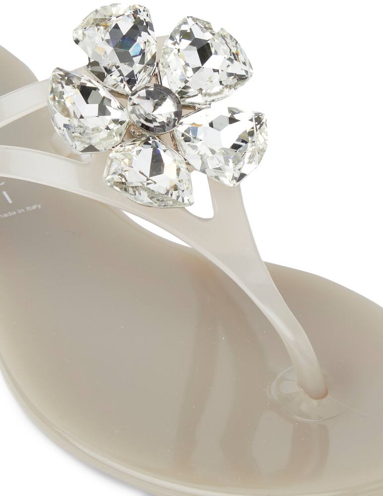 rinascente Casadei Jelly Big flip flop - beige