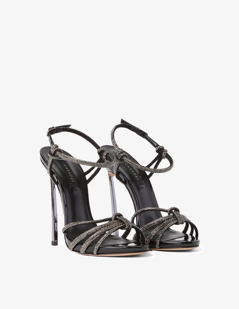 rinascente Casadei Party Blade sandals spark - Black