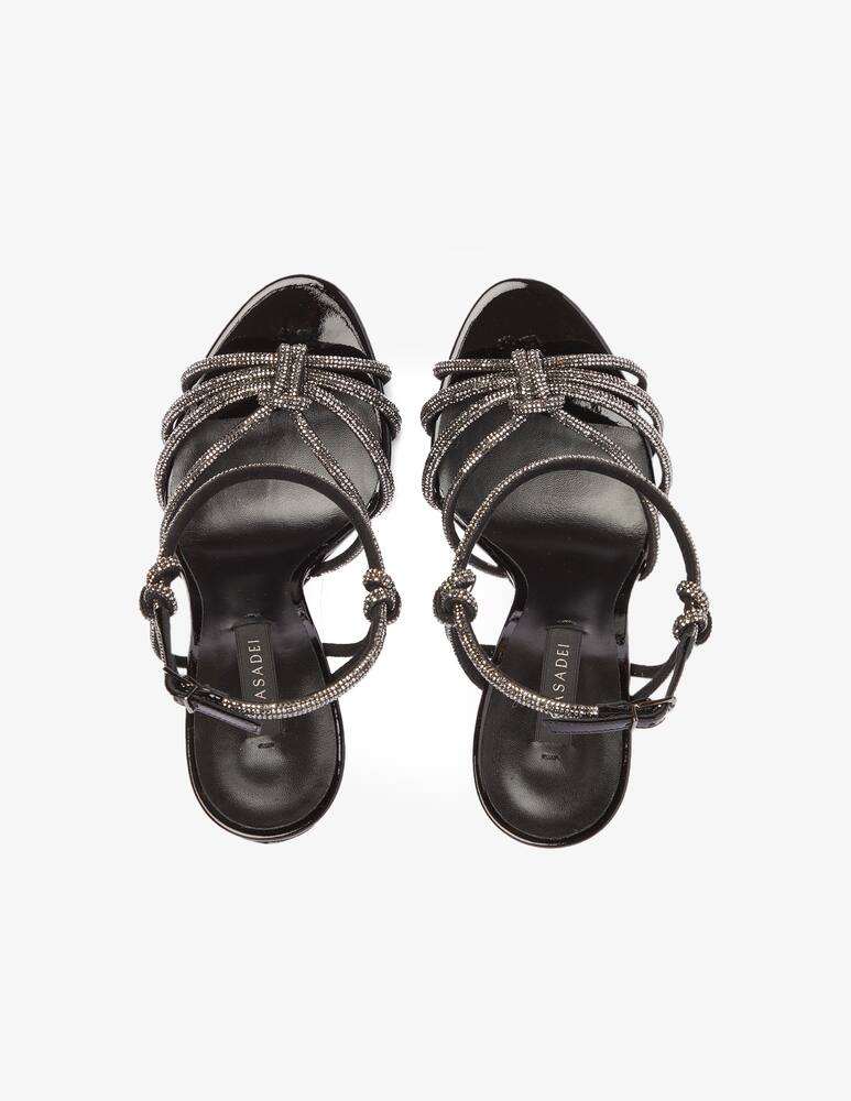 rinascente Casadei Party Blade sandals spark - Black