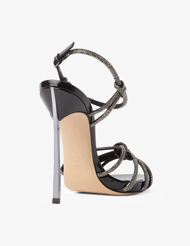 rinascente Casadei Party Blade sandals spark - Black