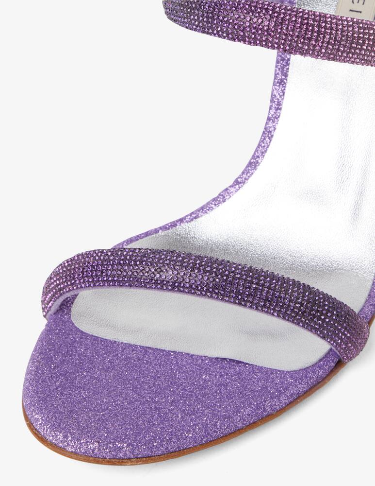 rinascente Casadei Giulia 2 straps glitter sandals