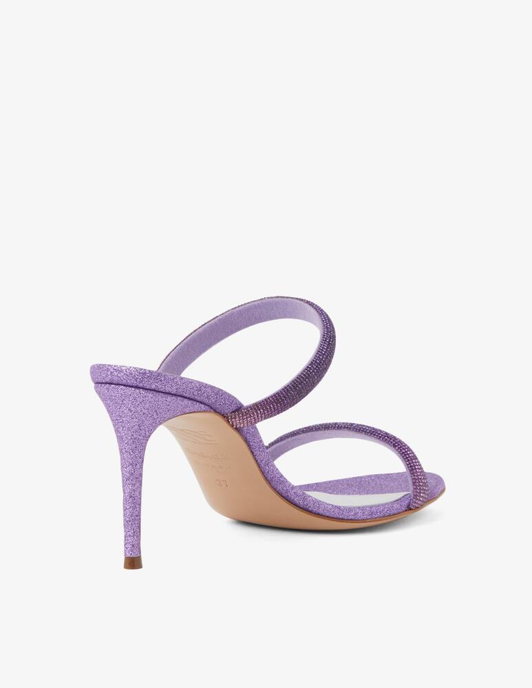 rinascente Casadei Giulia 2 straps glitter sandals