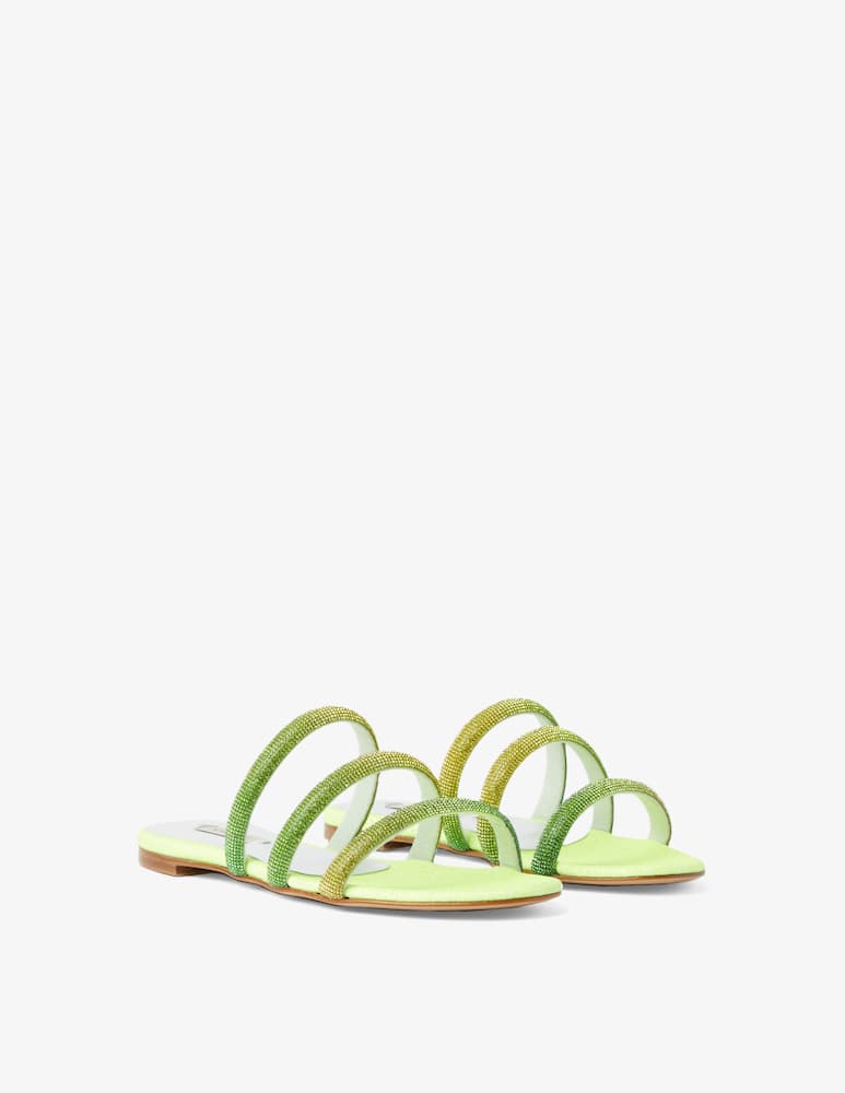 rinascente Casadei Sandali basse 3 fasce glitter