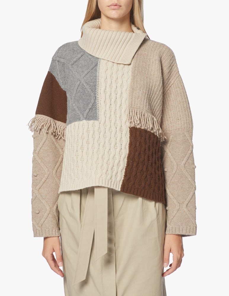 rinascente Weekend Max Mara Wool patchworked sweater