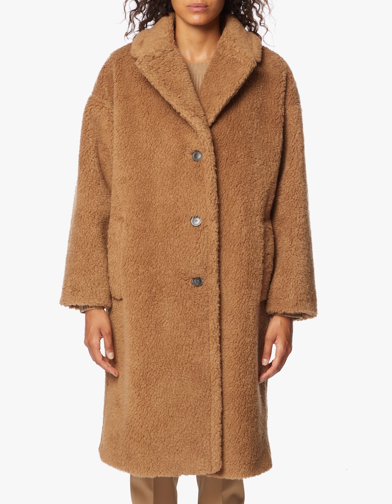 Weekend Max Mara Wool blend teddy coat Salmone - picture 4 Weekend Max Mara Wool blend teddy coat Salmone - picture 4