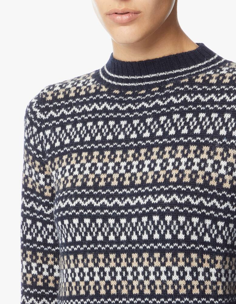 rinascente Weekend Max Mara Maglione norvegese in misto alpaca Hot