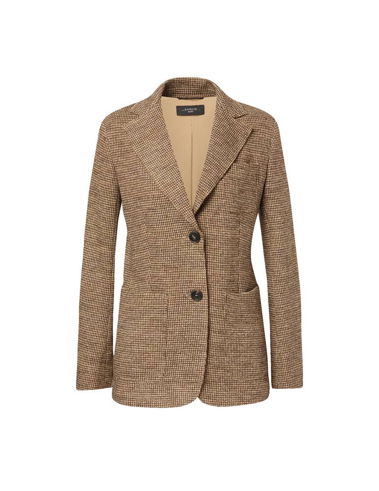 rinascente Weekend Max Mara Wool blend houndstooth jacket