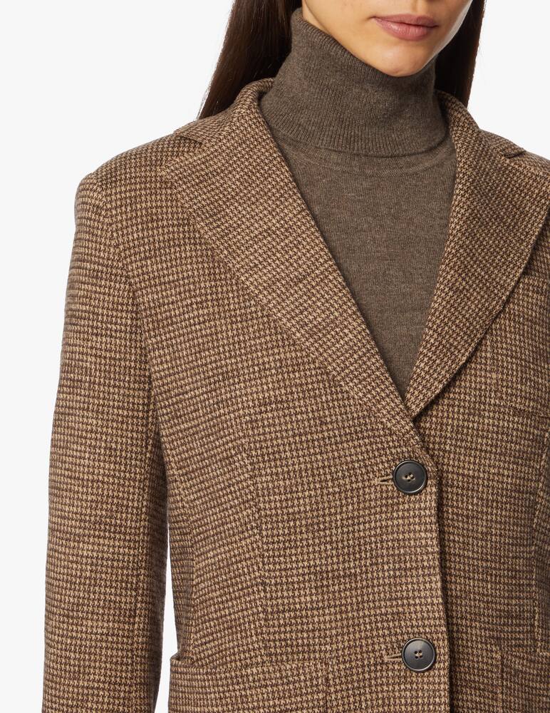 rinascente Weekend Max Mara Wool blend houndstooth jacket