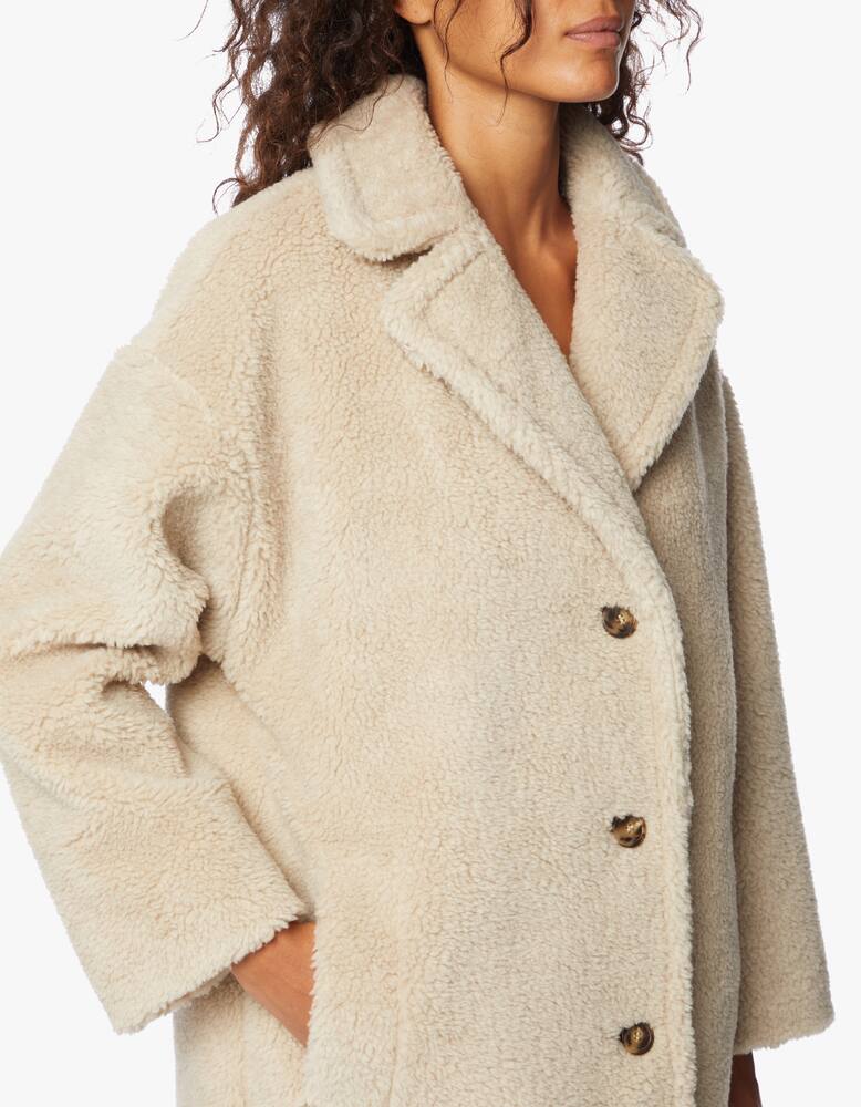 rinascente Weekend Max Mara Cappotto teddy in misto lana Salmone