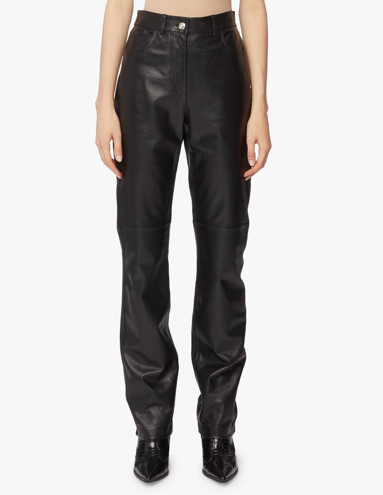 rinascente Sportmax Timor leather trousers