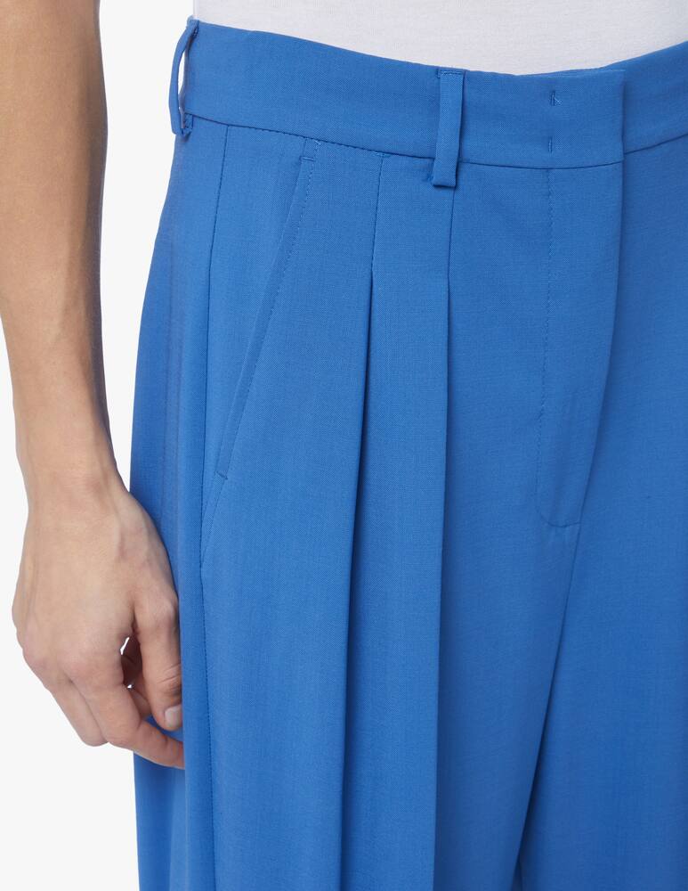 rinascente Weekend Max Mara Pantaloni culotte 2 pences in lana Manetta - azzurro