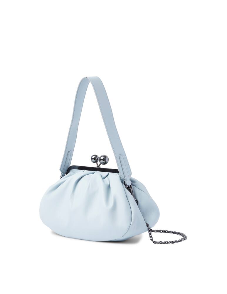 rinascente Weekend Max Mara Pasticciono M Cubico leather handbag - light blue