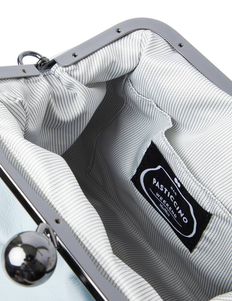 rinascente Weekend Max Mara Pasticciono M Cubico leather handbag - light blue