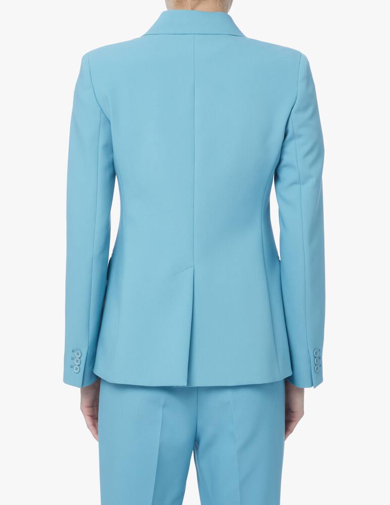 rinascente Weekend Max Mara Marco viscose single-breasted blazer - light blue