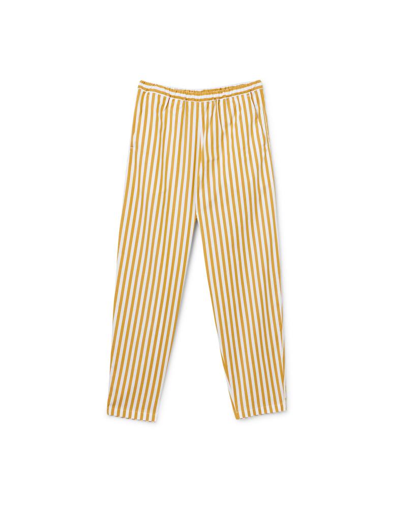 rinascente MM Pantalone in cotone rigato Sasia - giallo Max Mara