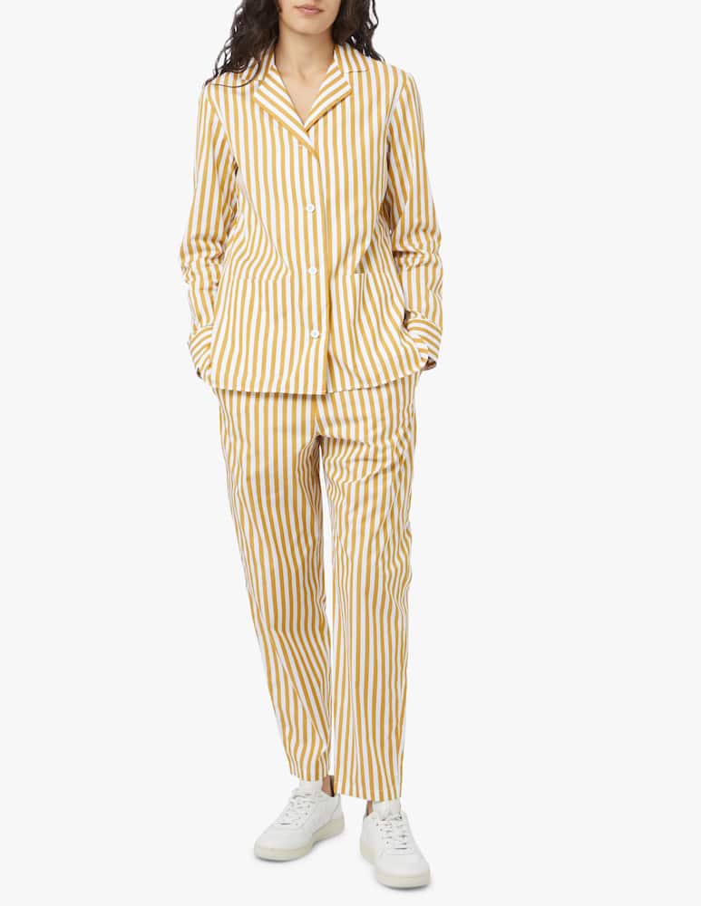 MM by MaxMara Sasia striped cotton trousers - yellow Max Mara - picture 1 MM by MaxMara Sasia striped cotton trousers - yellow Max Mara - picture 1