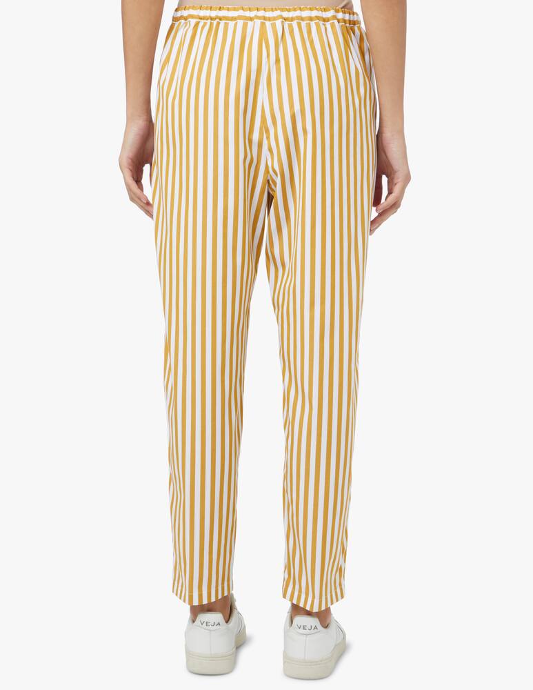 rinascente MM Pantalone in cotone rigato Sasia - giallo Max Mara