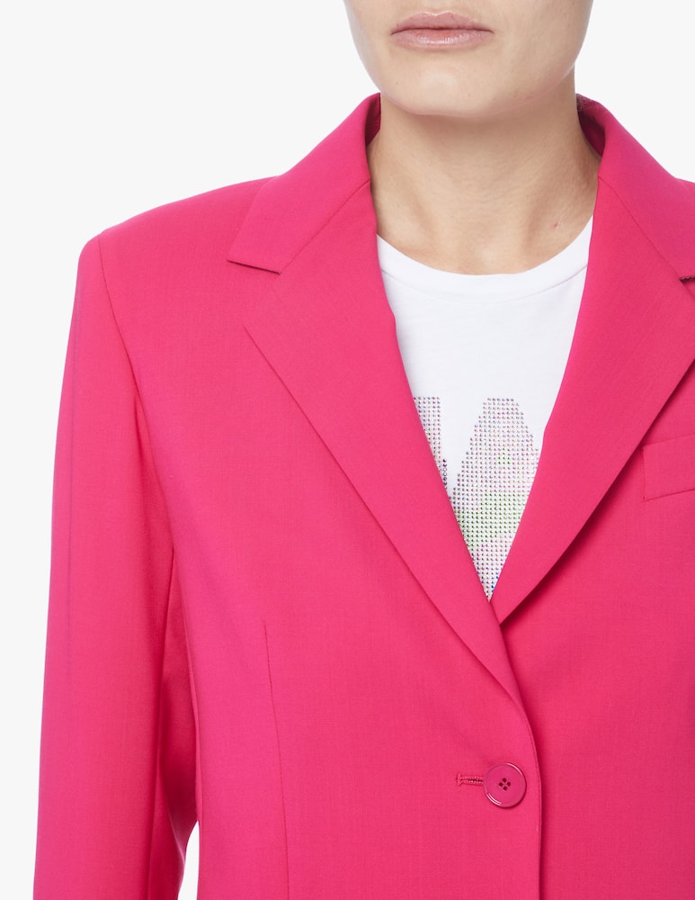 rinascente Weekend Max Mara Blazer a due bottoni in frescolana Tacito - rosa