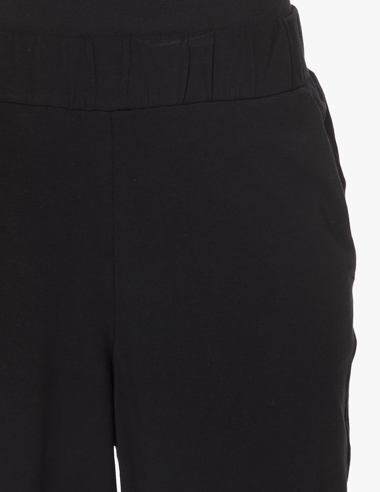 rinascente MM Pantalone in cotone con elastico in vita Elgar - nero Max Mara