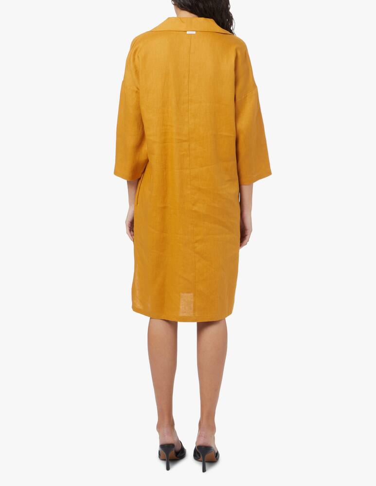 rinascente MM Abito chemisier in lino Derris - giallo Max Mara