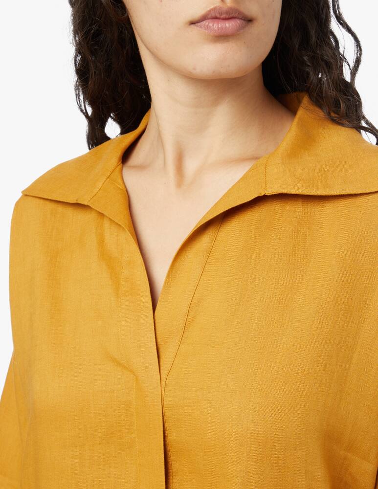 rinascente MM Abito chemisier in lino Derris - giallo Max Mara