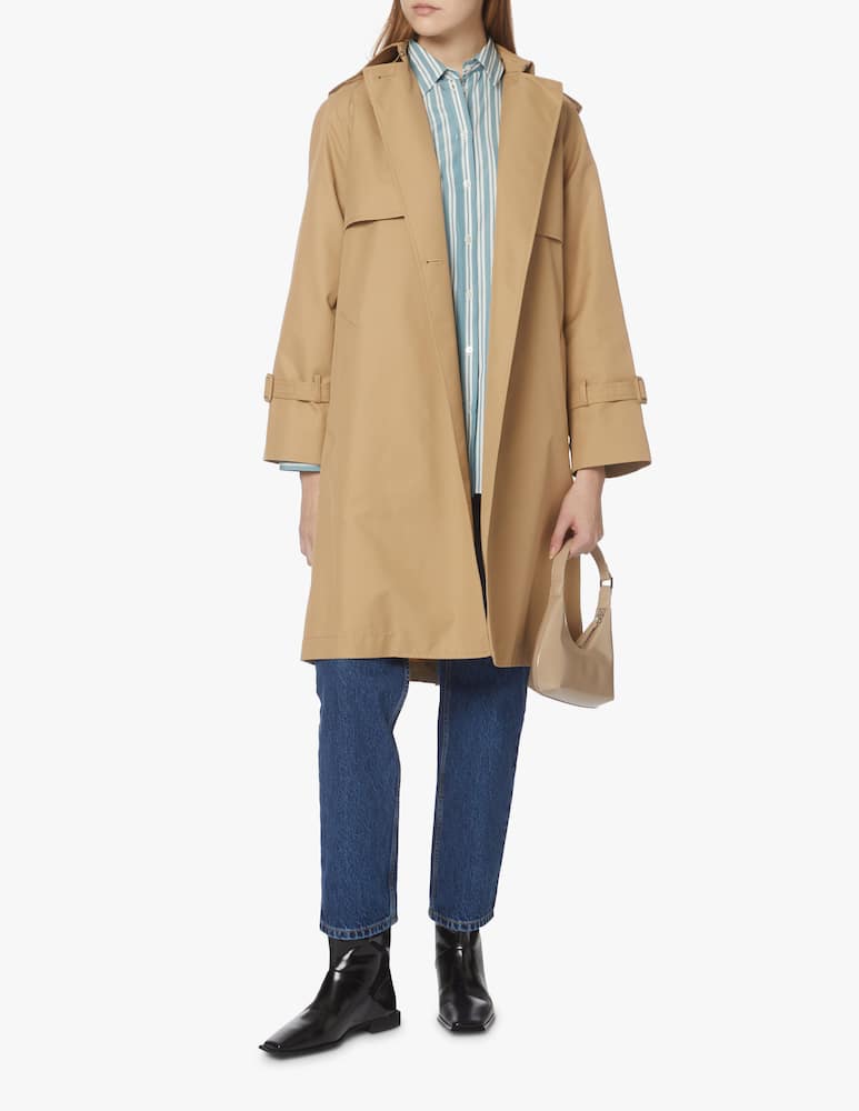 Weekend Max Mara Trench in gabardina antigoccia Olio - beige - immagine 1 Weekend Max Mara Trench in gabardina antigoccia Olio - beige - immagine 1